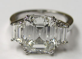 Styel# 1158 Emerald Cut w/ Step Trapezoids